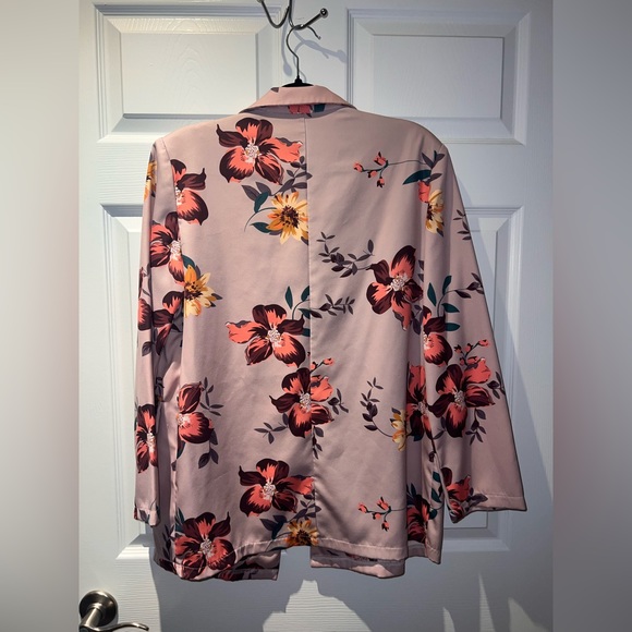 Shein | Floral Single-Button Blazer | Womens - Picture 2 of 2